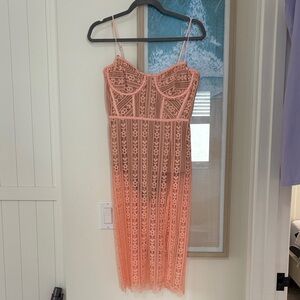 For Love And Lemons Dakota Lace bustier Mini Dress